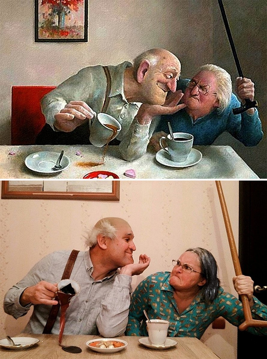 Les membres de ce groupe Facebook recréent des oeuvres d’art célèbres et voici les 22 meilleures photos
