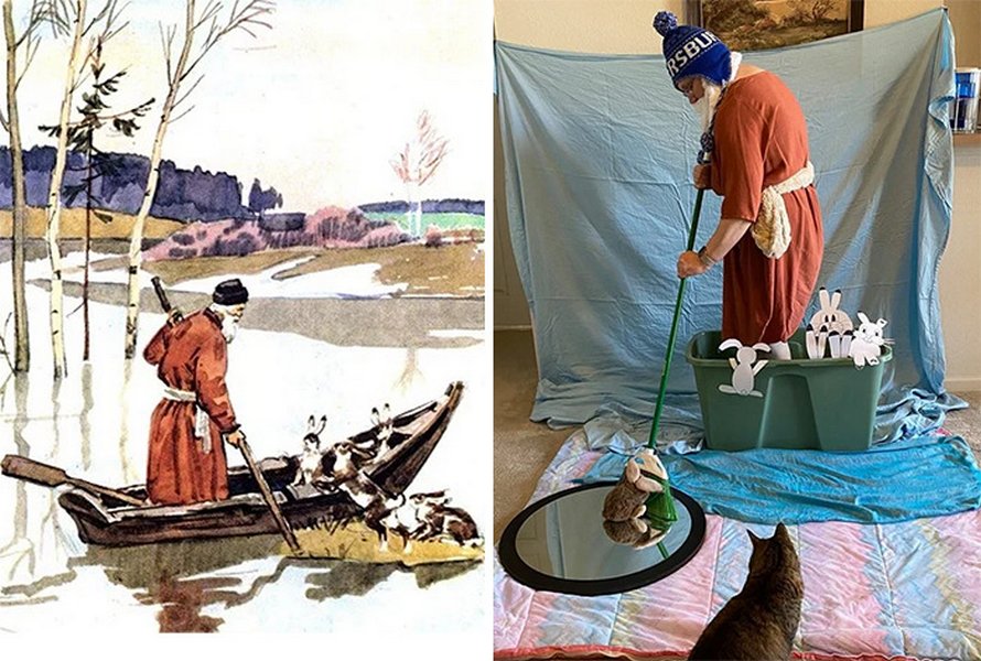 Les membres de ce groupe Facebook recréent des oeuvres d’art célèbres et voici les 22 meilleures photos