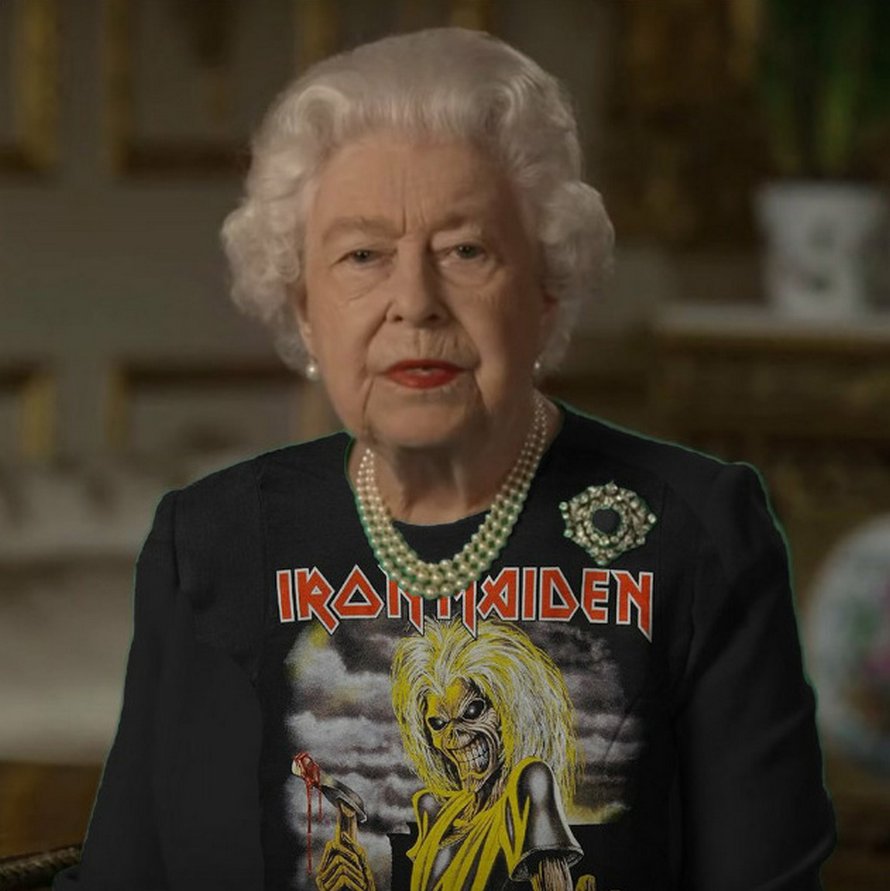 La reine d’Angleterre a prononcé un discours vêtue d’un habit vert et les photoshopeurs ont immédiatement su quoi faire