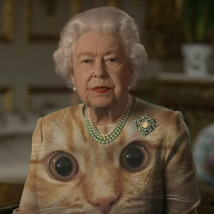 La reine d’Angleterre a prononcé un discours vêtue d’un habit vert et les photoshopeurs ont immédiatement su quoi faire