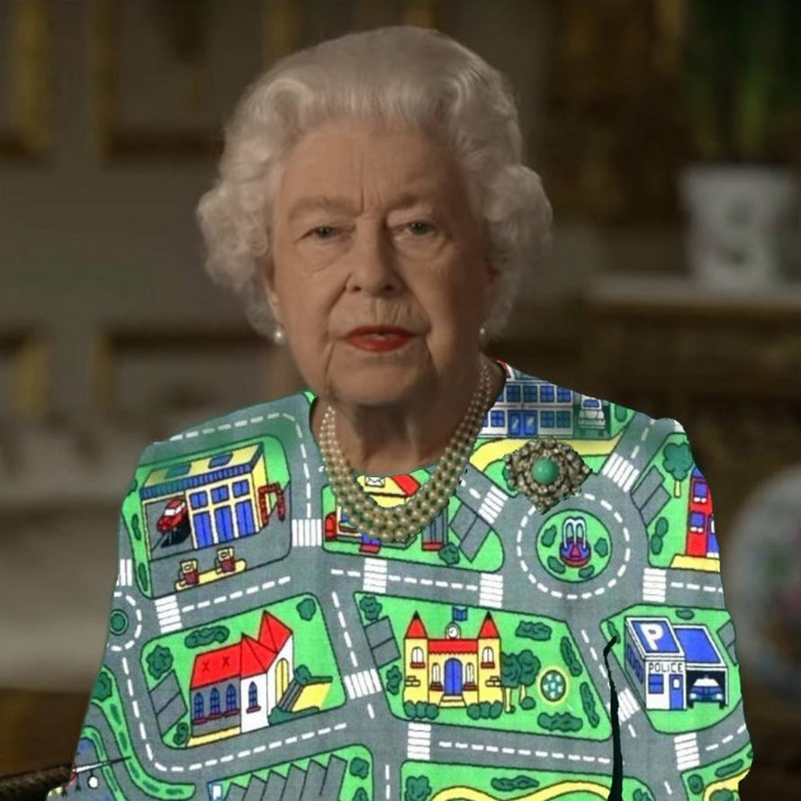 La reine d’Angleterre a prononcé un discours vêtue d’un habit vert et les photoshopeurs ont immédiatement su quoi faire