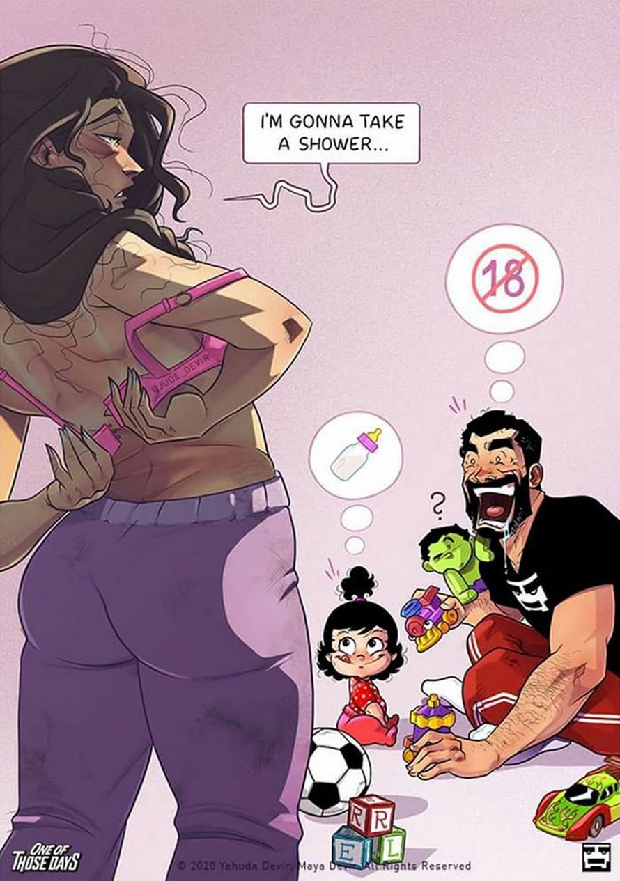 Un artiste continue d’illustrer sa vie quotidienne avec sa femme et on peut maintenant voir leur petite fille dans ces 38 bandes dessinées amusantes