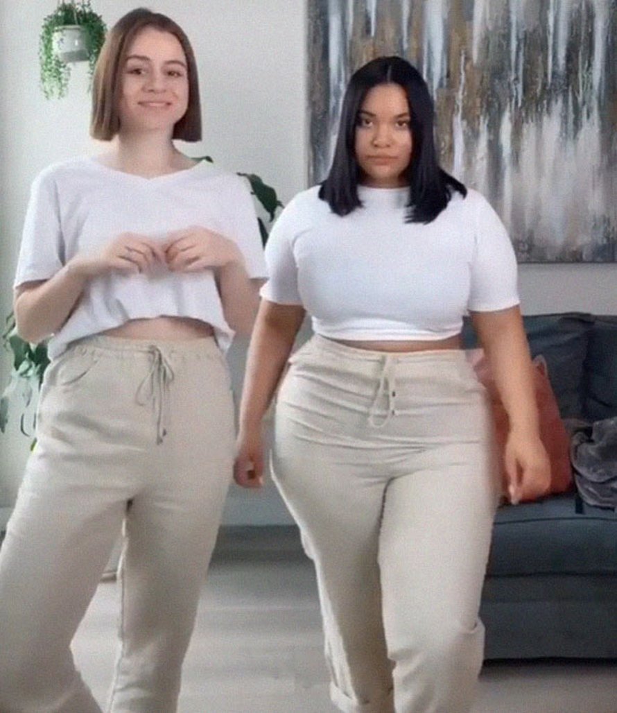 Ces deux amies montrent à quoi ressemblent les mêmes vêtements sur leurs différents types de corps en 22 photos