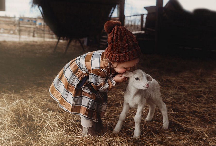 J’ai capturé l’innocence des enfants avec des animaux en 33 clichés attendrissants