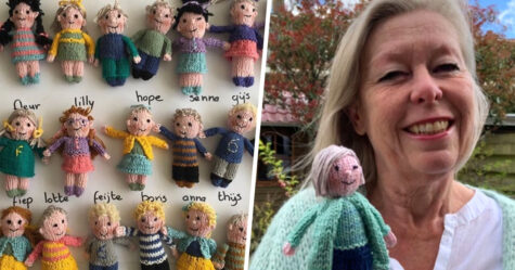 Les élèves de cette enseignante lui manquaient tellement qu’elle a tricoté de petites poupées des 23 enfants de sa classe