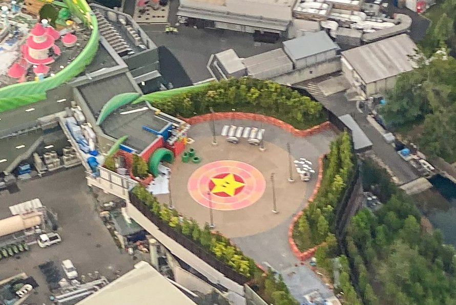 Les photos aériennes secrètes du parc à thème Super Nintendo World sont spectaculaires
