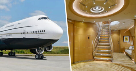 25 photos du plus grand jet privé au monde qui ressemble à un manoir volant