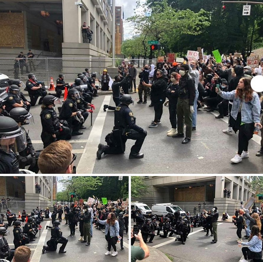 Voici des photos qui montrent l’autre côté des manifestations de George Floyd que les grands médias hésitent à partager