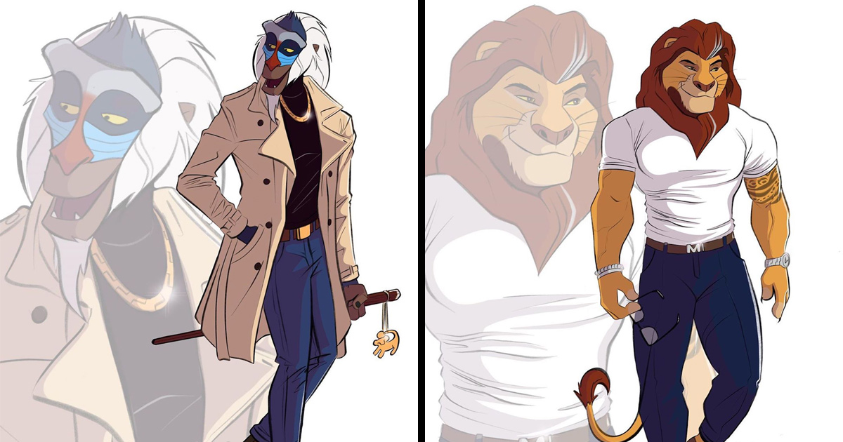Un Artiste Reinvente Des Personnages Disney Et Leur Donne Des Caracteristiques Humaines Modernes Ipnoze