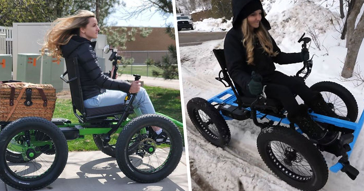 Un homme conçoit un « fauteuil roulant » tout-terrain pour que sa femme puisse aller dans des endroits qu’elle n’aurait jamais cru possibles