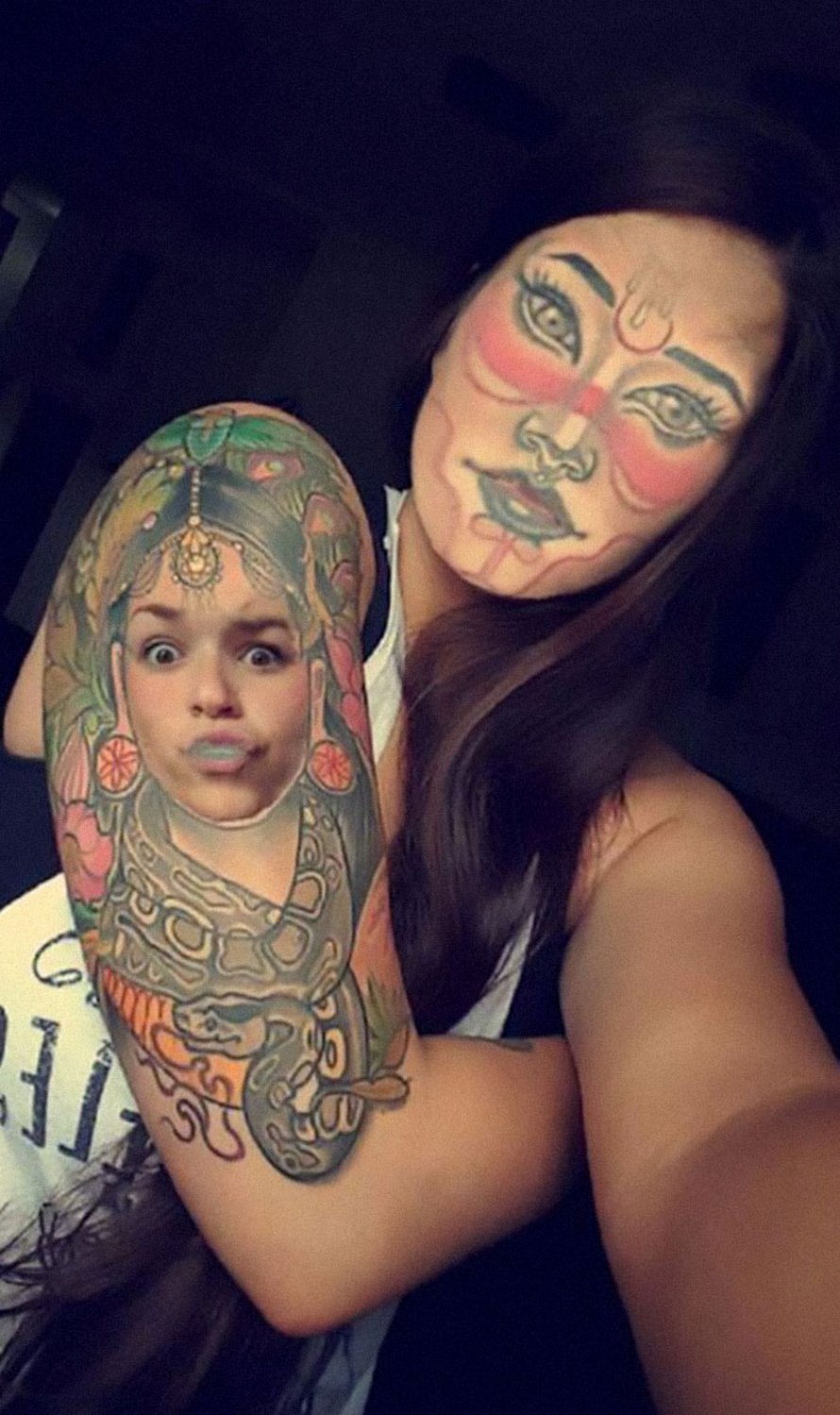 Des gens échangent leur visage avec des tatouages sur leur corps et voici 22 résultats parmi les plus troublants