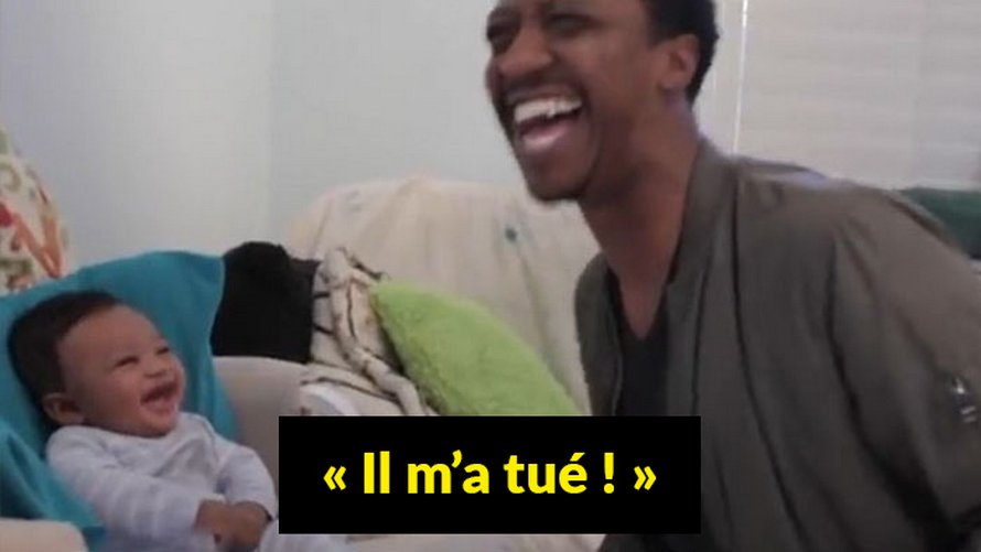 Un papa affronte son fils de 5 mois dans un rap battle, mais il est vaincu par son rire