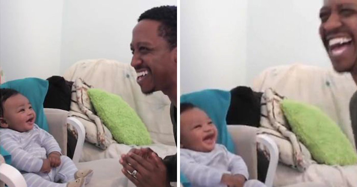 Un papa affronte son fils de 5 mois dans un rap battle, mais il est vaincu par son rire
