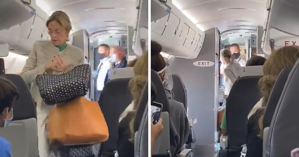 Des passagers applaudissent une femme expulsée de l’avion pour avoir refusé de porter un masque
