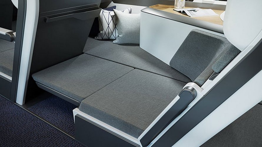 Cette nouvelle conception de sièges d’avion permet aux passagers de la classe économique de se coucher