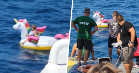 Une fillette de 5 ans est emportée en mer sur une licorne gonflable avant d&#8217;être secourue par l&#8217;équipage d&#8217;un navire