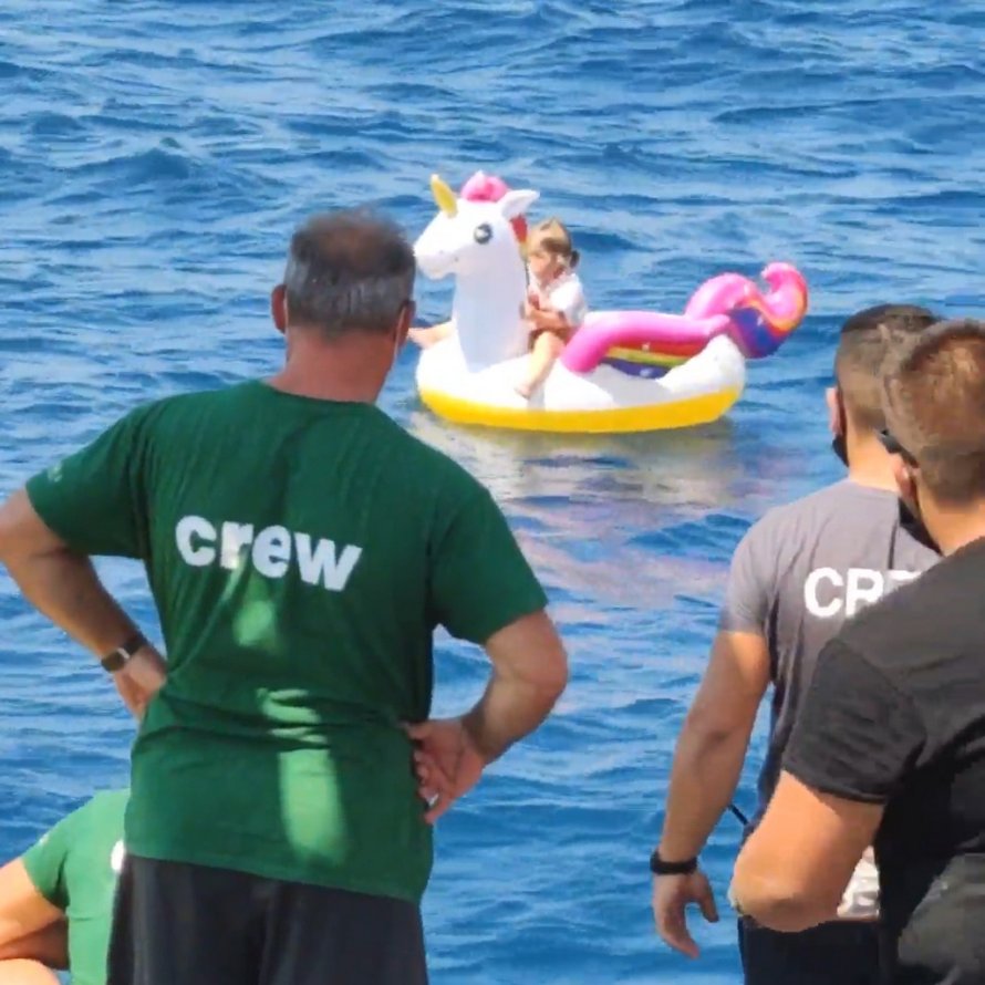 Une fillette de 5 ans est emportée en mer sur une licorne gonflable avant d’être secourue par l’équipage d’un navire