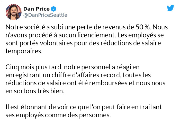 Le PDG qui a réduit son salaire de 1 M$ pour offrir à tous ses employés un salaire minimum de 70 000$ explique comment cela a affecté l’entreprise