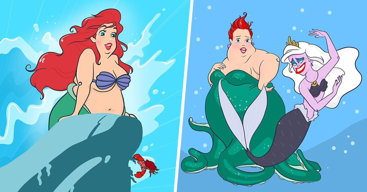 Une artiste réinvente les princesses Disney en femmes rondes et suscite un débat animé