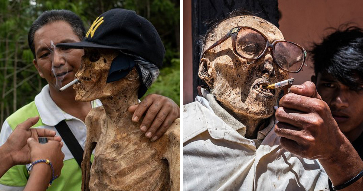 Cette tribu indonésienne déterre les cadavres de leurs proches et leur allume des cigarettes