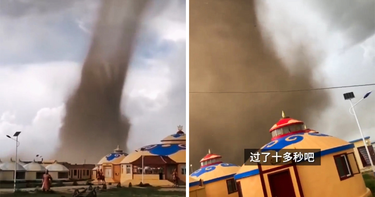 Des images apocalyptiques montrent une énorme tornade dévastant une station balnéaire chinoise