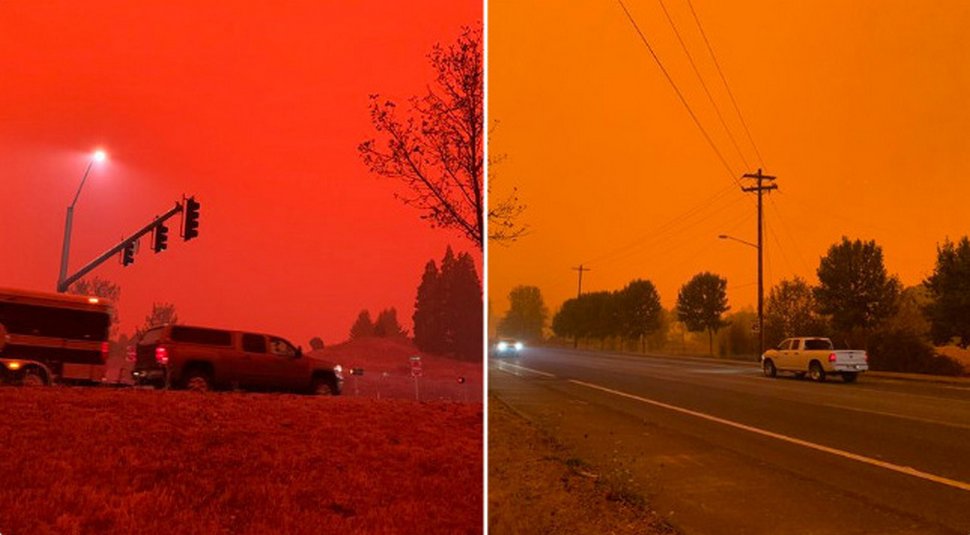 Des gens partagent des photos de l’enfer qui se déroule actuellement sur la côte ouest
