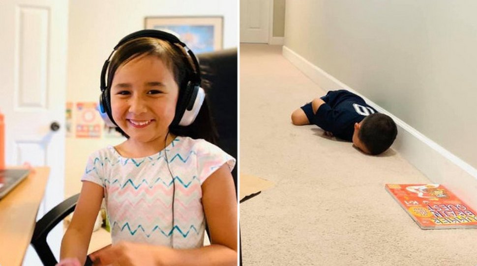 10 photos d’enfants aux prises avec l’enseignement à distance qui sont à la fois déprimantes et hilarantes