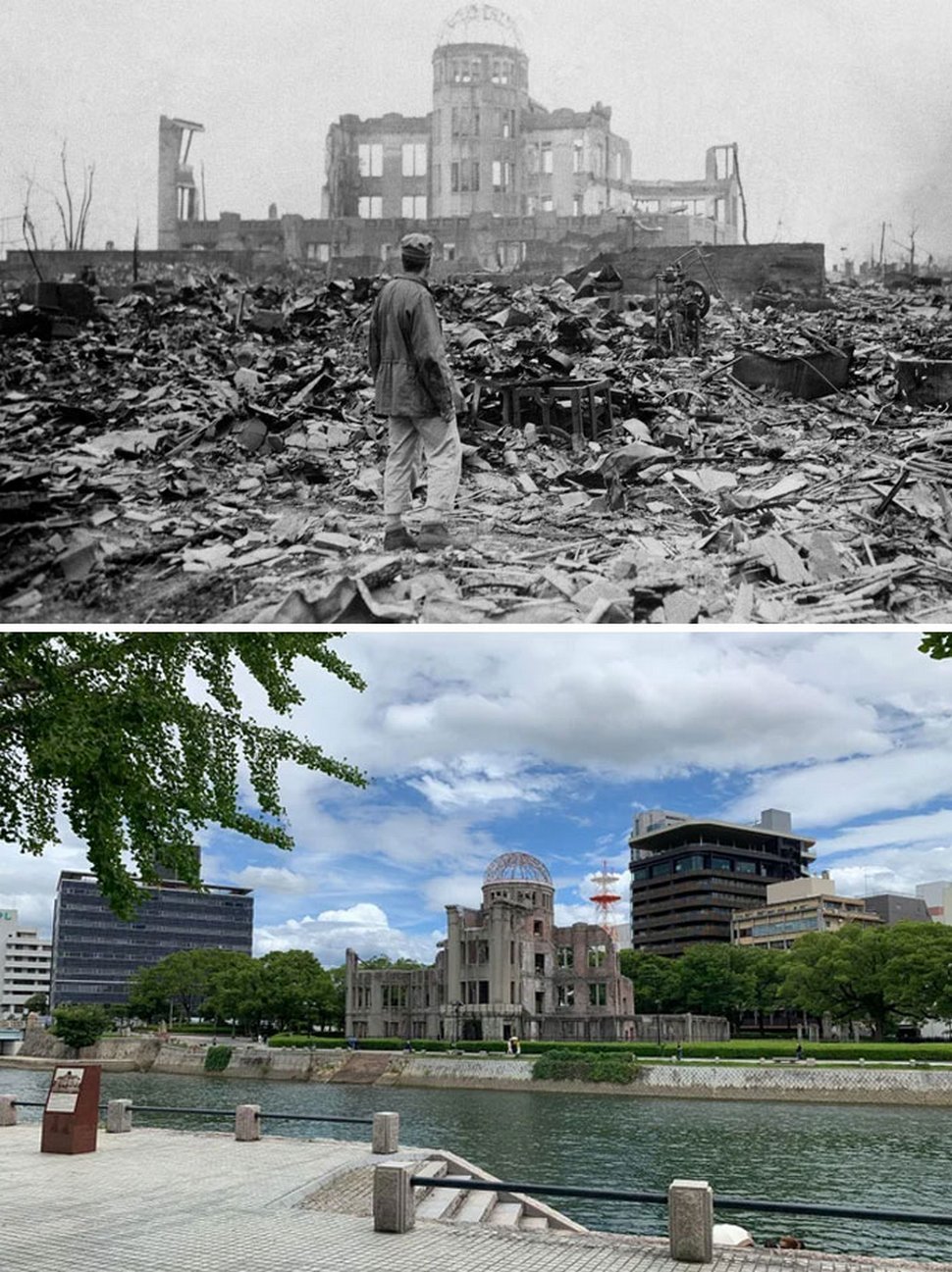 Des gens partagent des photos « hier et aujourd’hui » pour montrer comment le temps change les choses