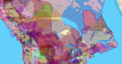 Cette carte tribale de l’Amérique montre à qui appartenait la terre sur laquelle vous habitez