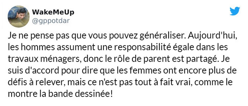 Quelqu’un a partagé une illustration sur les difficultés rencontrées par les femmes au travail et un homme a répondu par sa version révisée
