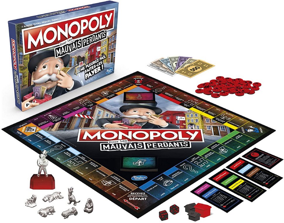 Monopoly pour les mauvais perdants est le cadeau indispensable à offrir à Noël