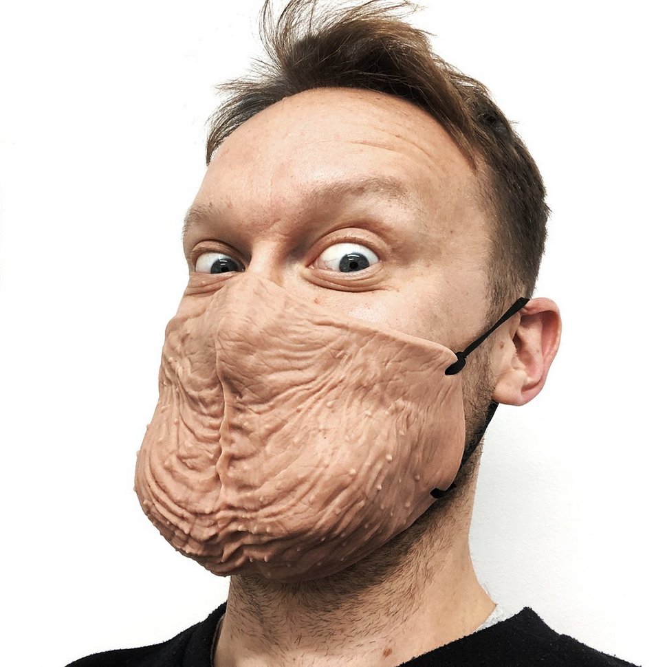 Vous pouvez maintenant obtenir un masque qui ressemble à des testicules