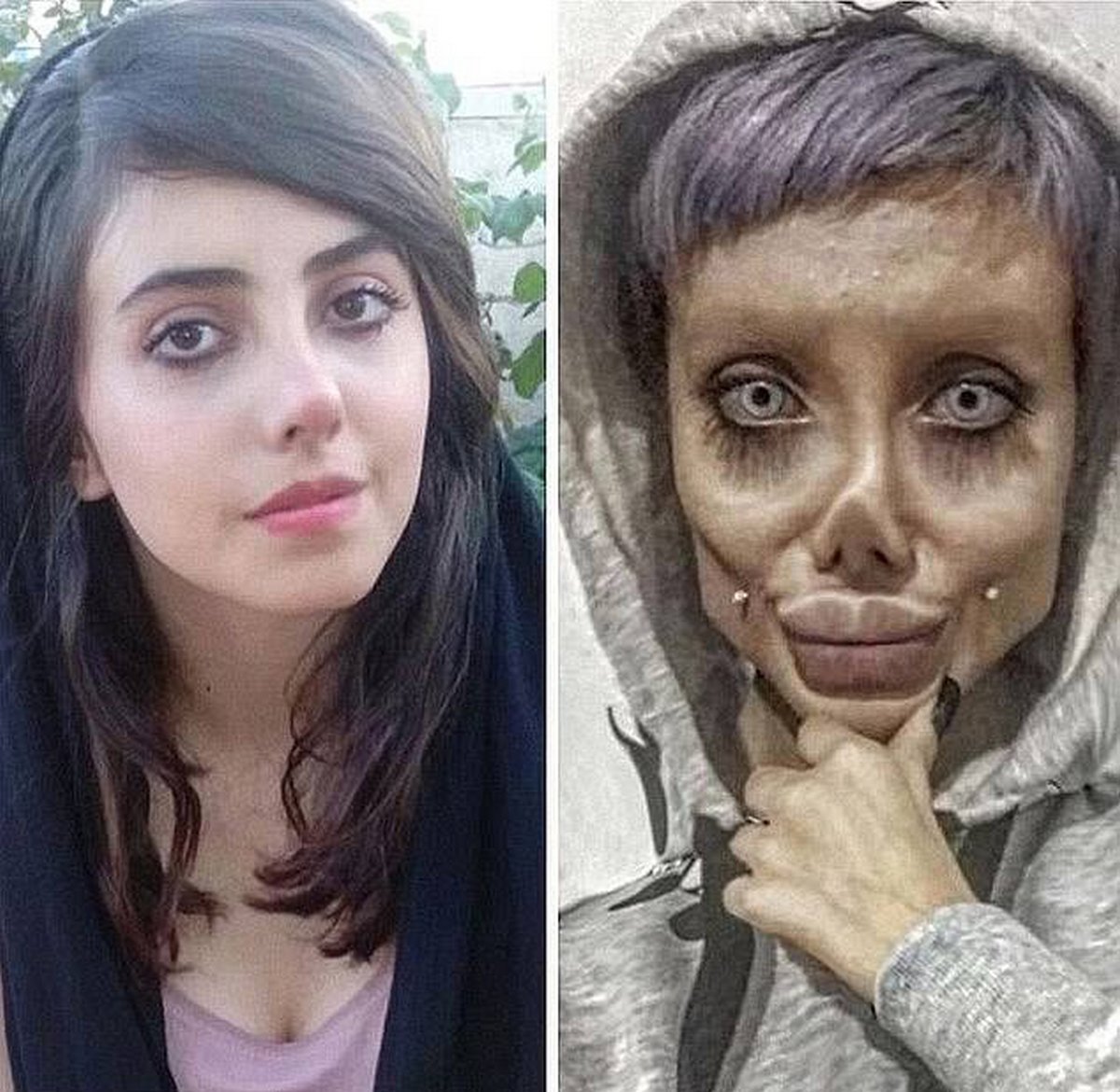 Une femme iranienne surnommée « Zombie Angelina Jolie » a été condamnée à 10 ans de prison