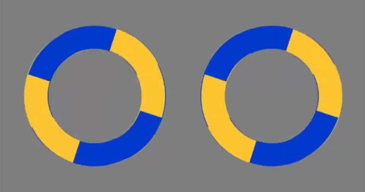 Cette illusion d’optique montrant des cercles qui semblent se déplacer est devenue virale sur Internet