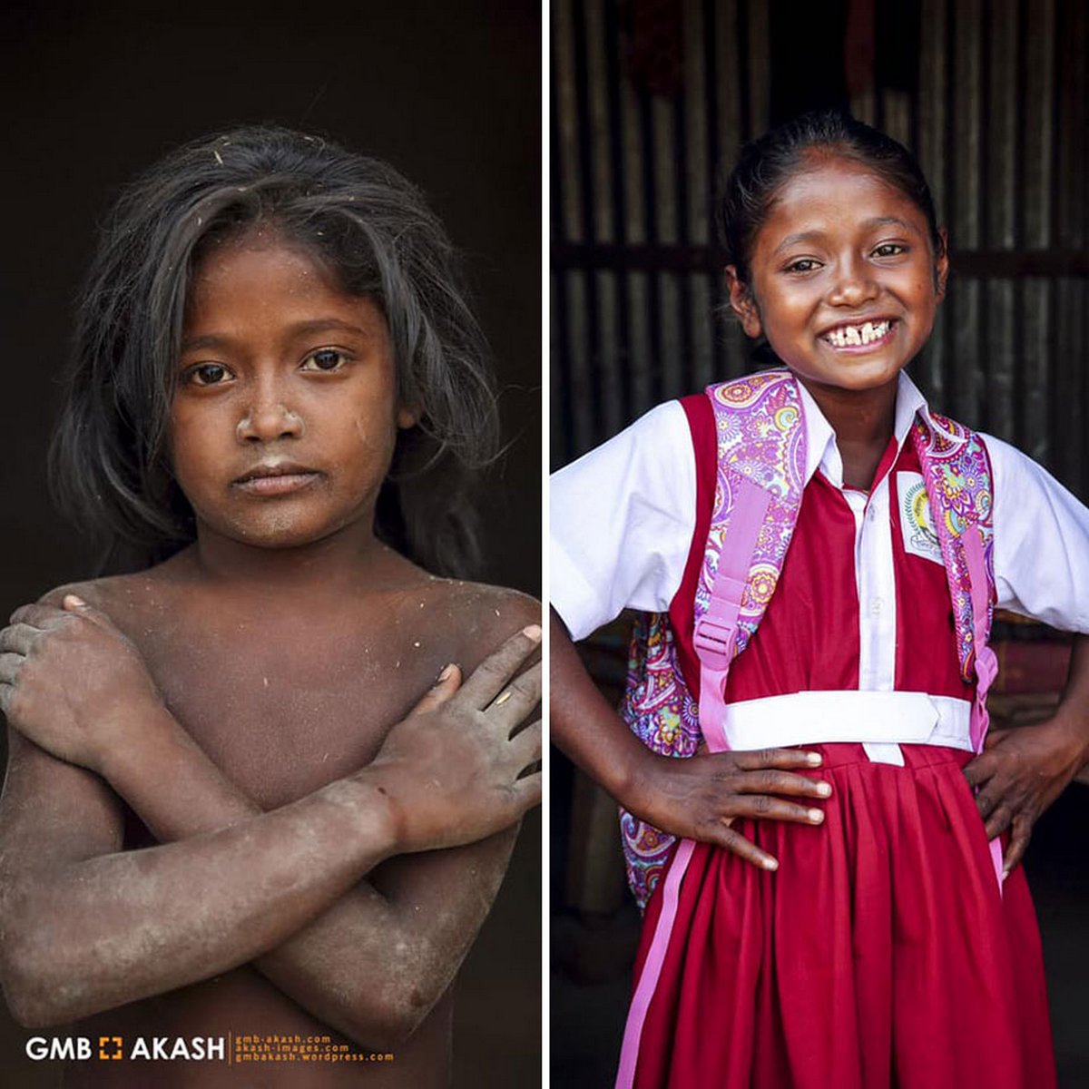 19 photos avant et après qui montrent comment la vie des enfants travailleurs du Bangladesh a changé après que ce photographe a financé leur éducation
