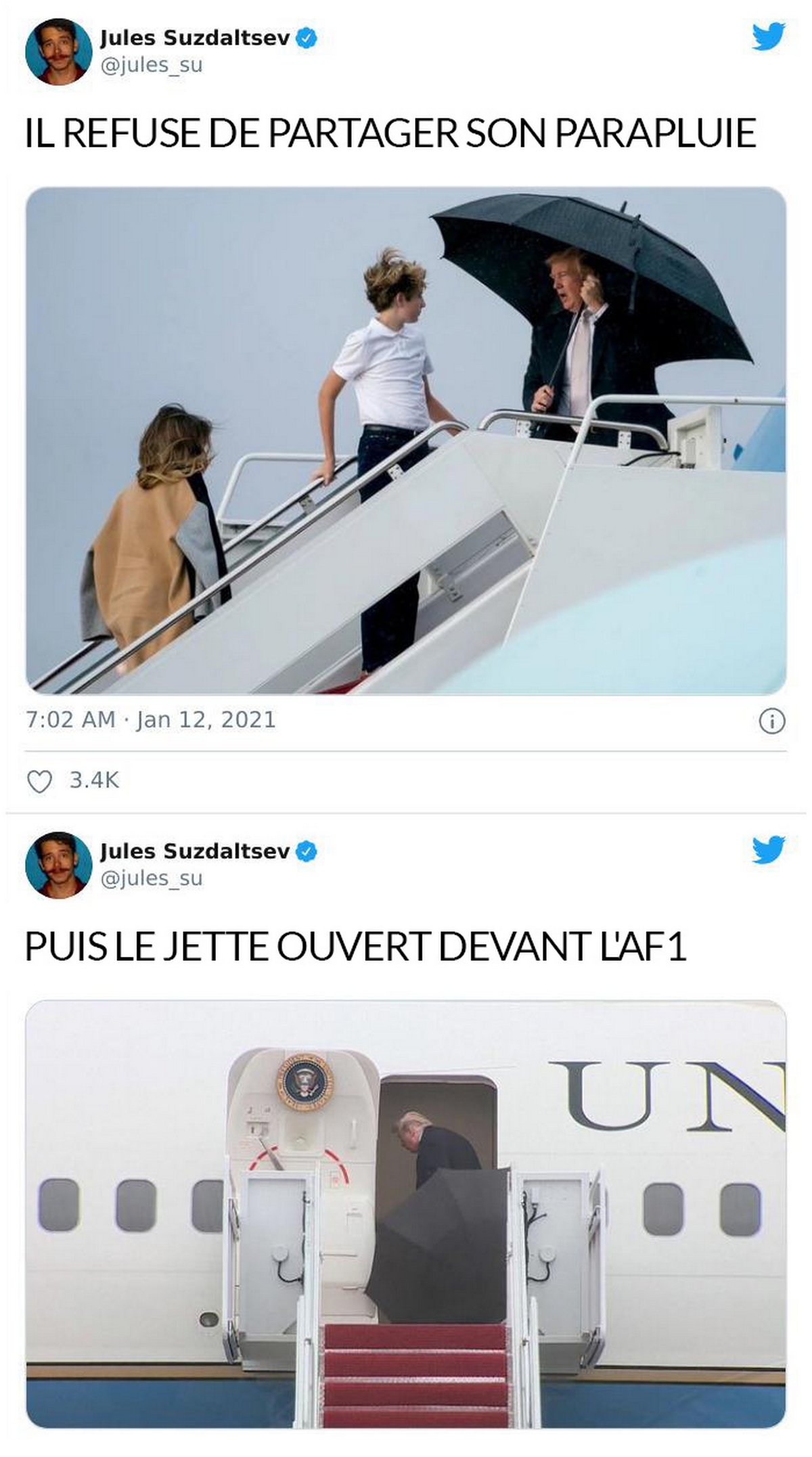 Cet homme a publié les choses les plus stupides que Trump a faites pendant sa présidence