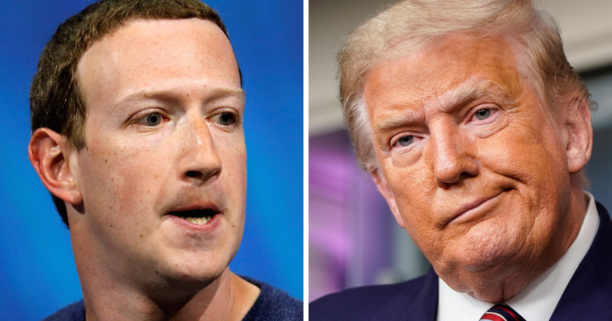 Mark Zuckerberg vient de bloquer indéfiniment les comptes Facebook et Instagram de Donald Trump pour incitation à la violence