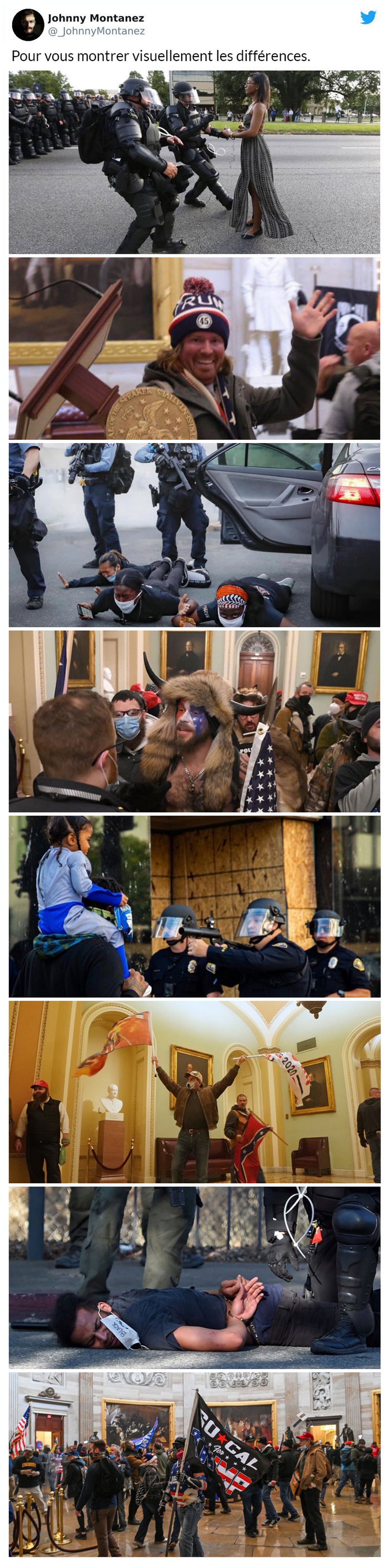 15 réactions des gens aux événements du Capitole des États-Unis
