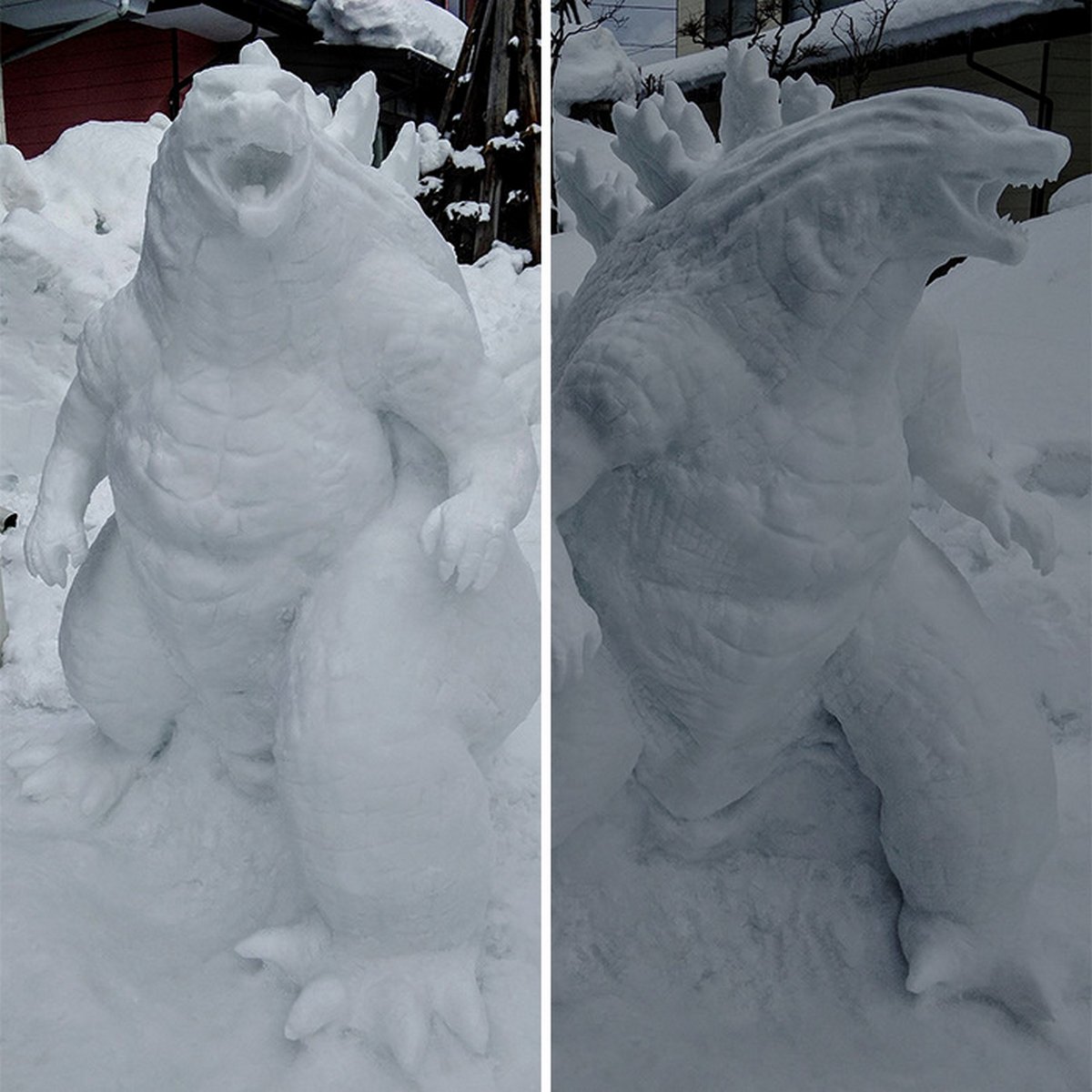 Cet artiste japonais crée des sculptures de neige hallucinantes et voici les 22 plus cool