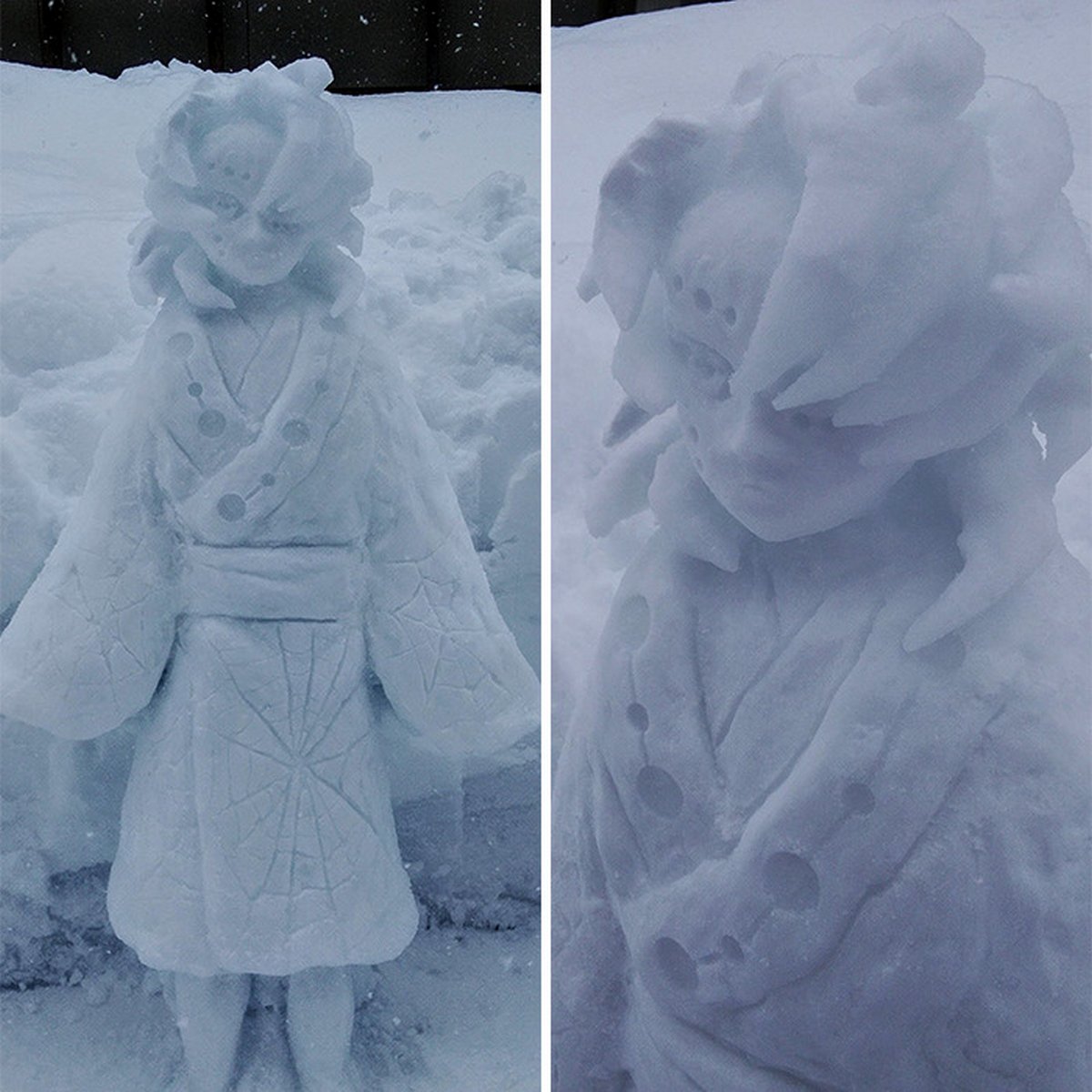 Cet artiste japonais crée des sculptures de neige hallucinantes et voici les 22 plus cool