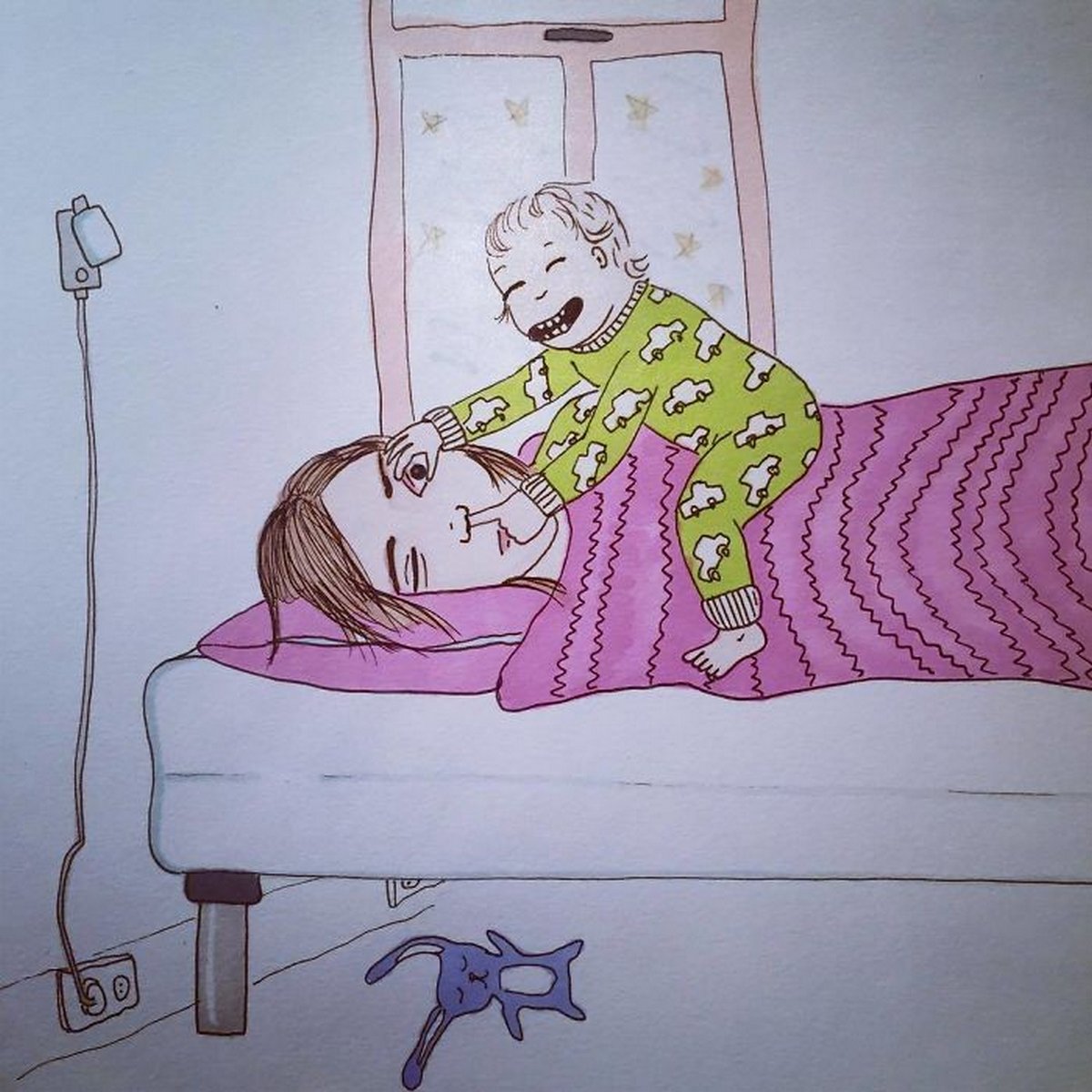 Cette mère montre à quoi ressemble vraiment la maternité en 22 illustrations non censurées
