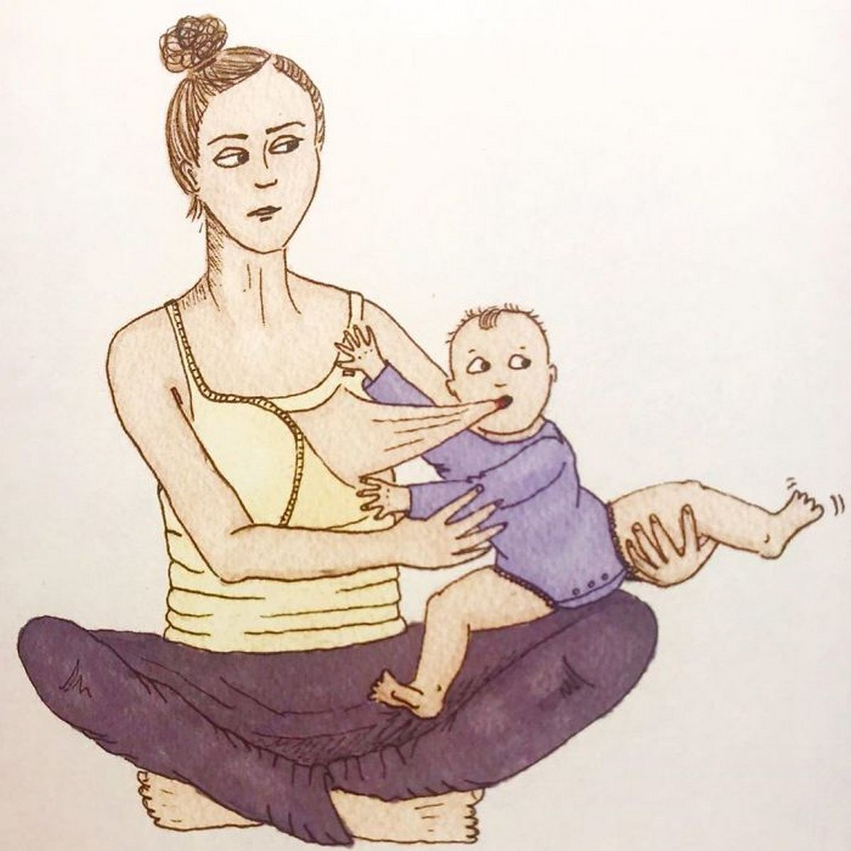 Cette mère montre à quoi ressemble vraiment la maternité en 22 illustrations non censurées