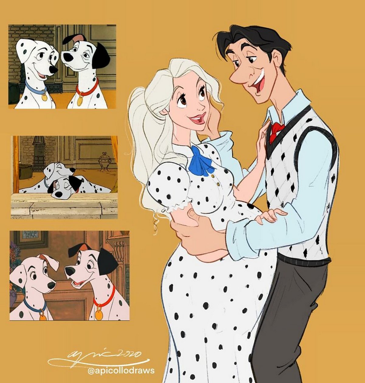 Cet artiste transforme les animaux des films Disney en humains et vice versa ! Par Karine Larcher Personnages-disney-animaux-transformes-humains-alex-pick-011