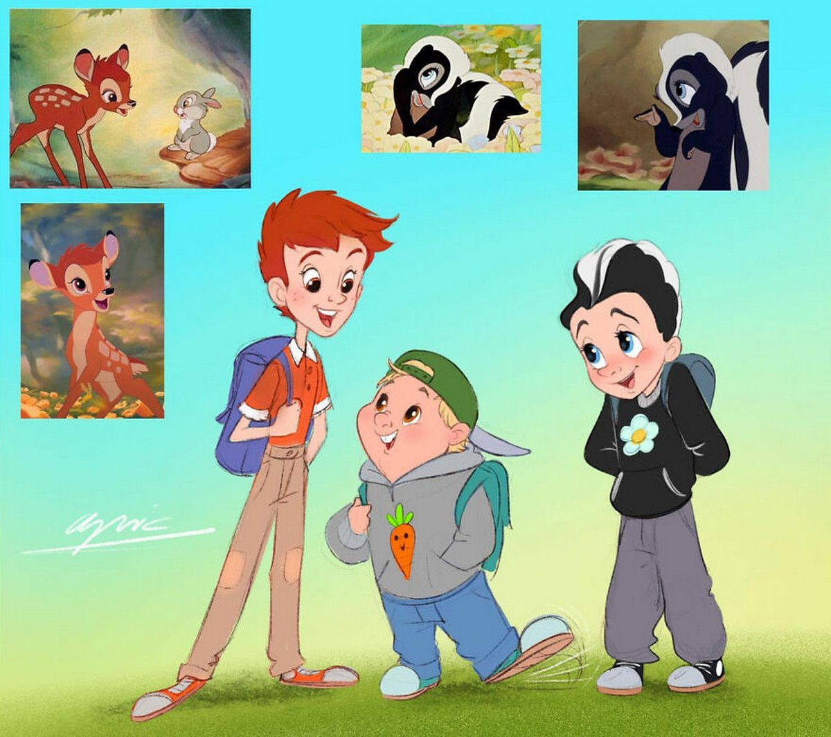 Cet artiste transforme les animaux des films Disney en humains et vice versa ! Par Karine Larcher Personnages-disney-animaux-transformes-humains-alex-pick-015