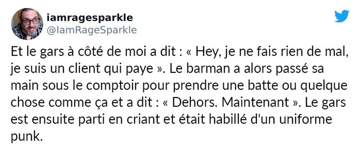 Un barman vire un client nazi poli de son bar et explique pourquoi il est important de le faire
