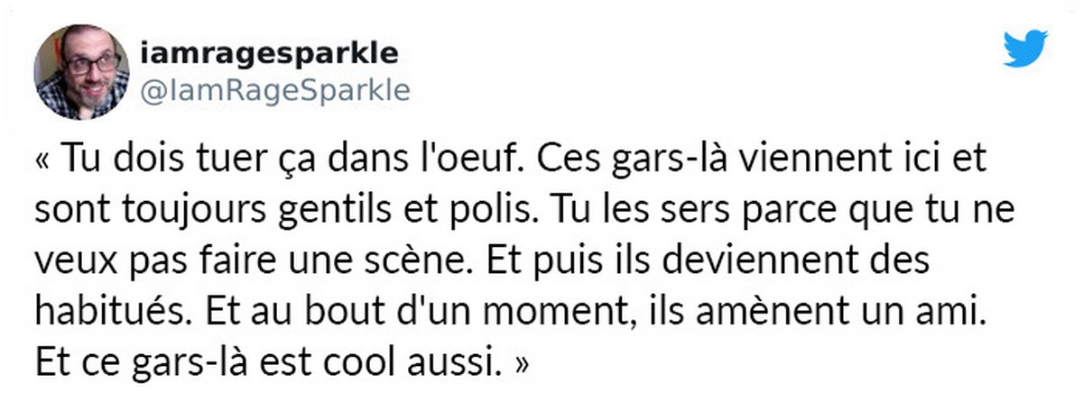 Un barman vire un client nazi poli de son bar et explique pourquoi il est important de le faire