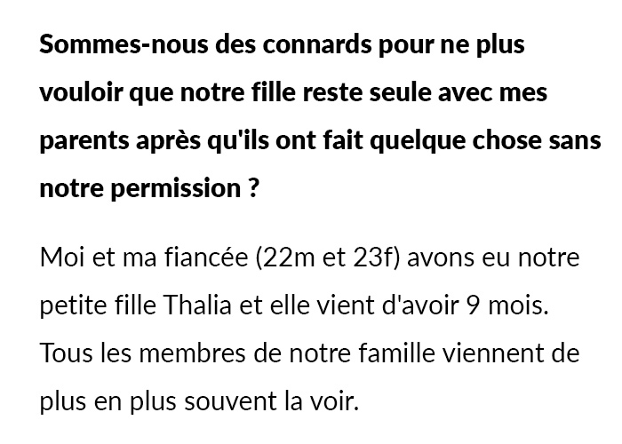 Des grands-parents percent les oreilles d’un bébé à l’insu des parents et sont ensuite furieux de ne plus pouvoir le garder