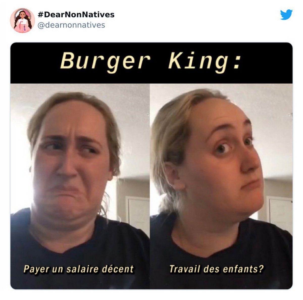 Burger King appose une affiche demandant aux parents de jeunes de 14 et 15 ans de les laisser postuler pour un emploi et les gens sont scandalisés