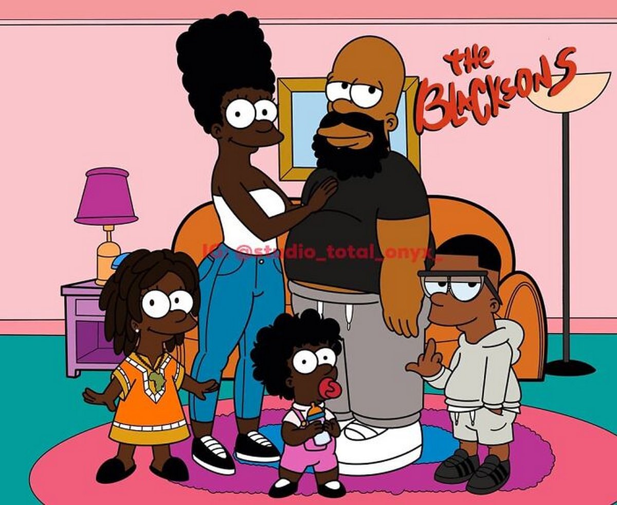 Cet artiste réinvente des dessins animés célèbres avec des personnages noirs pour sensibiliser les gens
