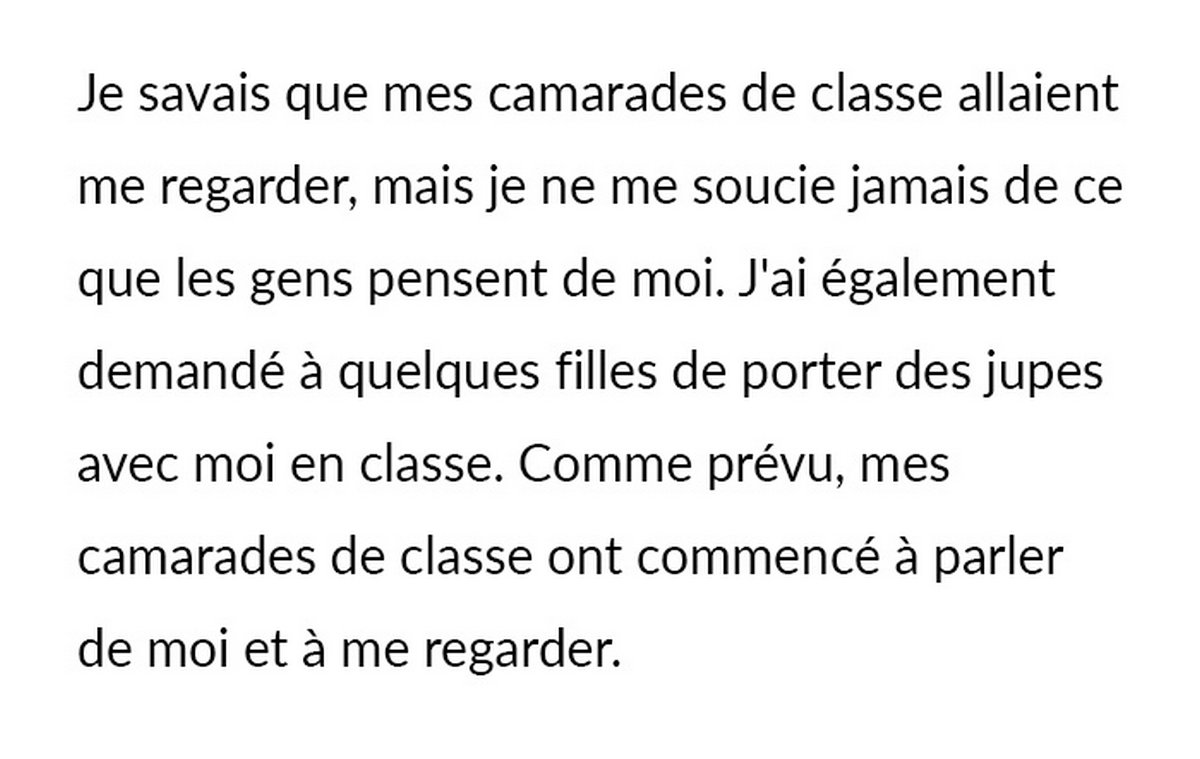 Des enseignants portent des jupes en classe pour protester contre le renvoi d’un élève qui en portait une